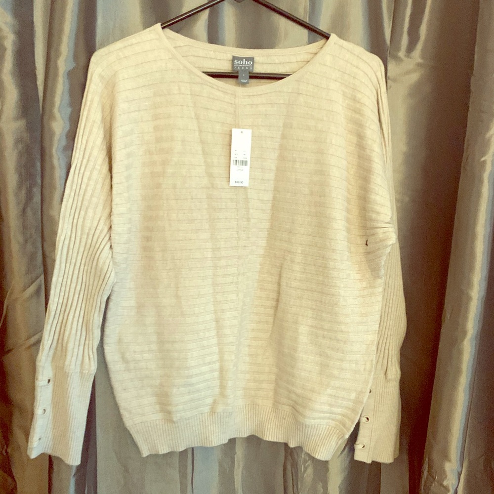 NY & Company cream color sweater